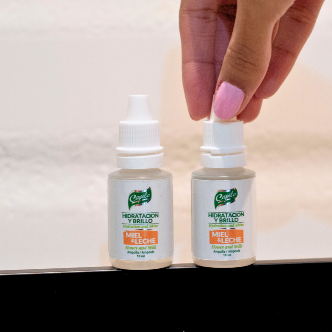 Capilo Ampolla Miel y Leche 15 ML.