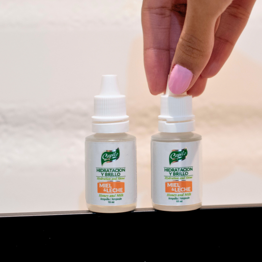 Capilo Ampolla Miel y Leche 15 ML.