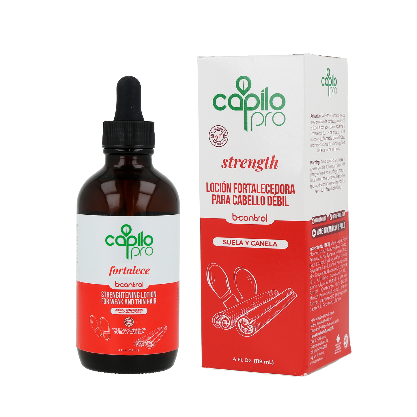 Loción Fortalecedora B-Control Capilo Pro