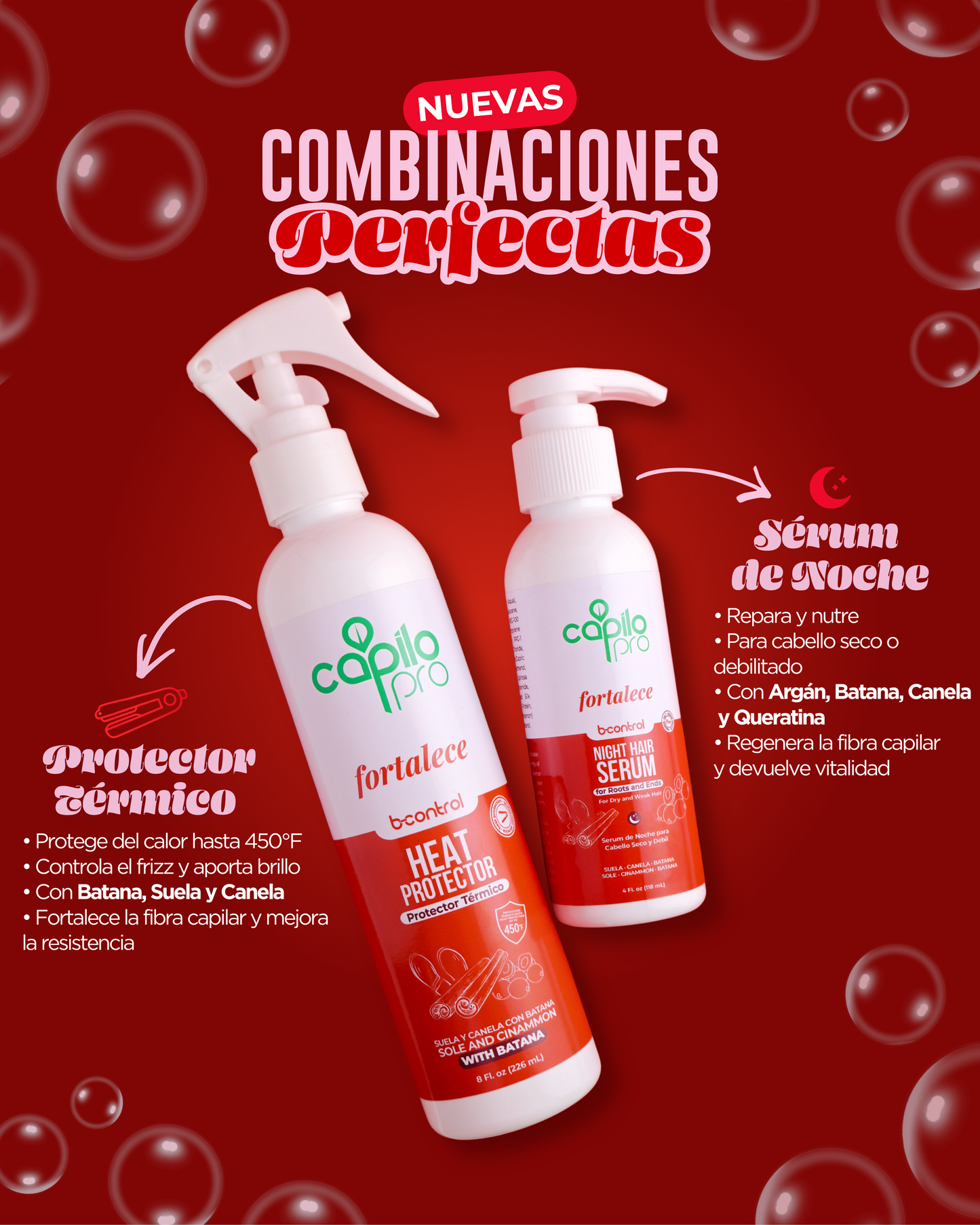 Capilo Pro Protector Térmico B-Control 8 Onzas