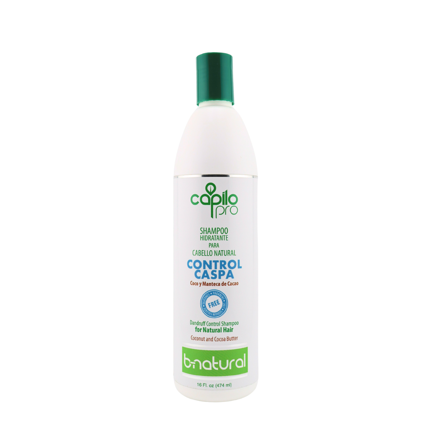 CAPILO PRO SHAMPOO ACLARANTE CASPA CONTROL B-NATURAL 16 OZ